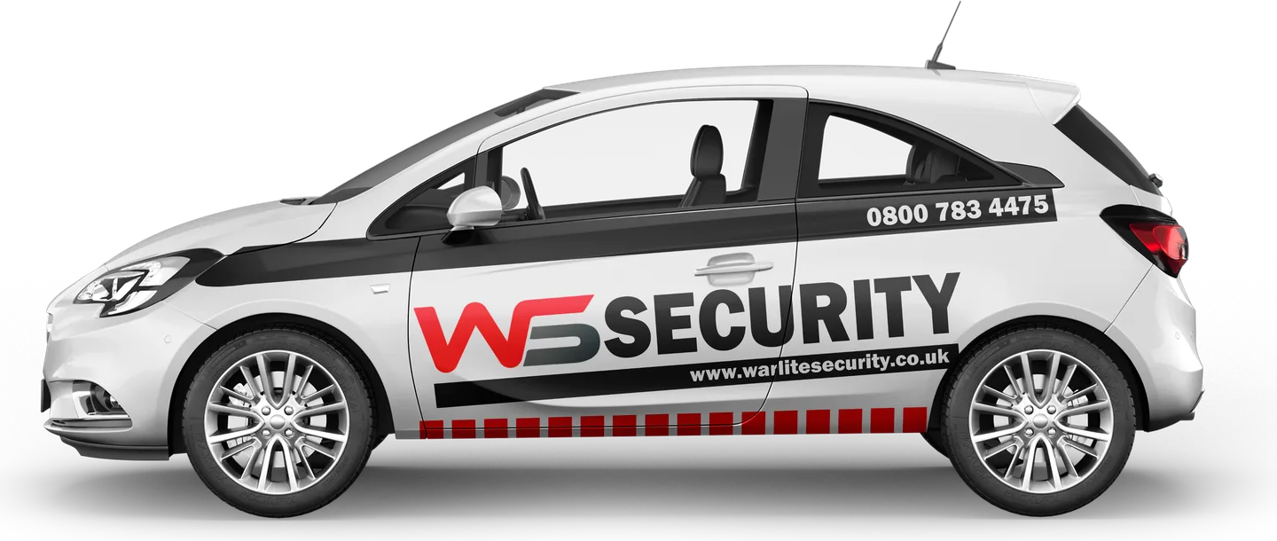 Warlite Security-branded patrol vehicle