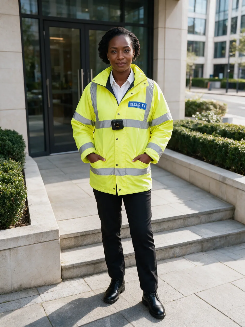 Uniformed Warlite security officer